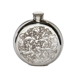 Love Skulls Round Flask