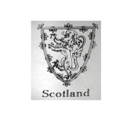 Round Lion of Scotland Flask