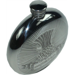 Round Usquabae Single Thistle Flask