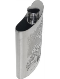 Cricket Scene Hip Flask