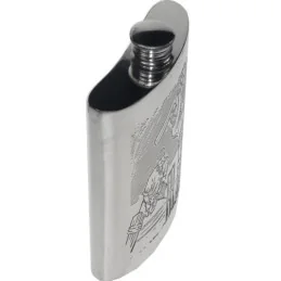 Cricket Scene Hip Flask