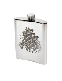 Fishing Scene Hip Flask