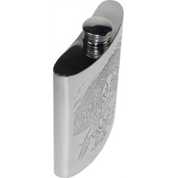 Football Scene Hip Flask