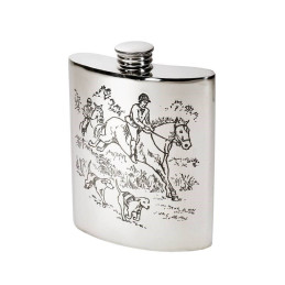 Hunting Scene Hip Flask