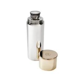 Pewter and Brass Cartridge Flask