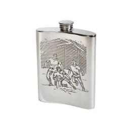 Rugby Scene Hip Flask