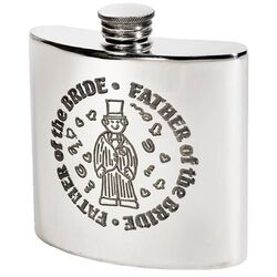 Father of the Bride Kidney Hip Flask