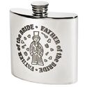 Father of the Bride Pewter Kidney Hip Flask
