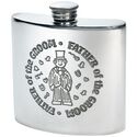 Father of the Groom Pewter Kidney Hip Flask