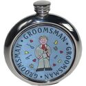 Groomsman Pewter Picture Flask