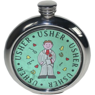 Usher Picture Flask