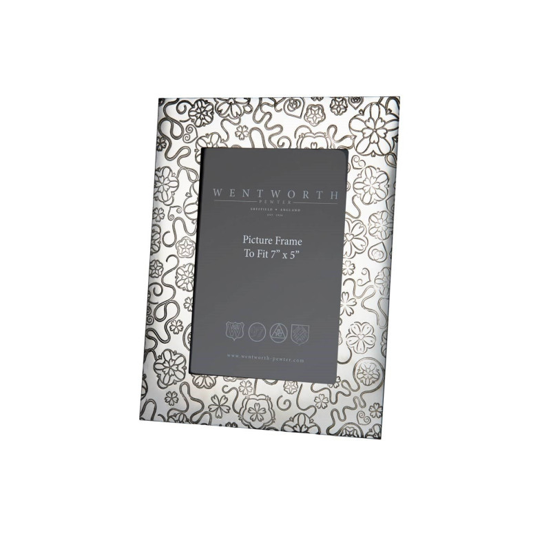 Yorkshire Rose Pewter Photo Frame