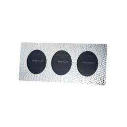 Hammered Triple Photo Frame