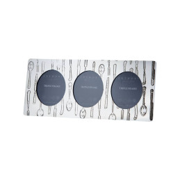 Knife Fork Spoon Triple Photo Frame
