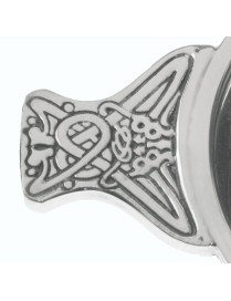 Horn and Pewter Quaich Large