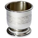 Celtic Pewter Egg Cup and Spoon Set
