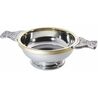 Pewter and Brass Rim Quaich Large