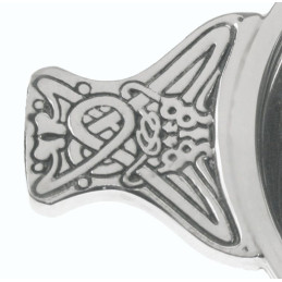 Pewter and Brass Rim Quaich Medium