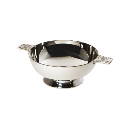 Celtic Silver Plated Quaich (3 inch)