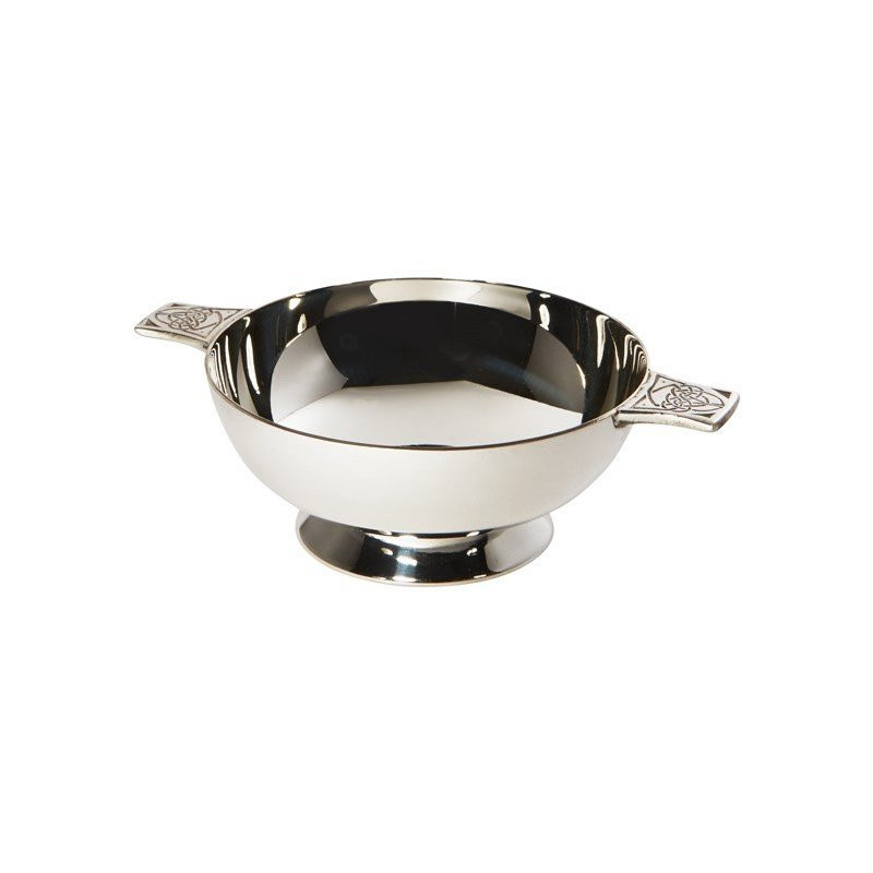 Celtic Silver Plated Quaich (3 inch)