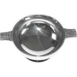 Celtic Silver Plated Quaich (3 inch)