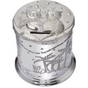 Owl and Pussy Cat Pewter Money Box