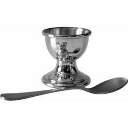 Teddy Bear Egg Cup and Spoon