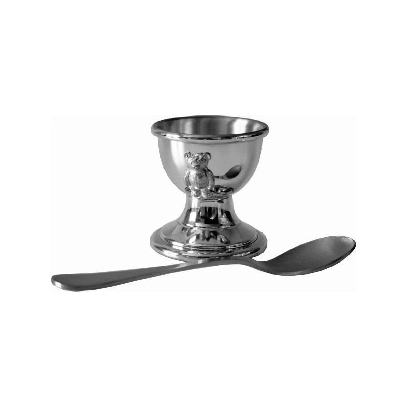 Teddy Bear Egg Cup and Spoon