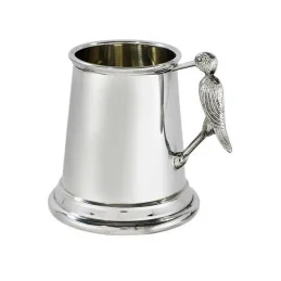 Stork Handle Pewter Mug