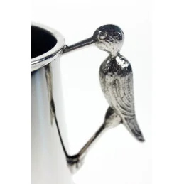 Stork Handle Pewter Mug