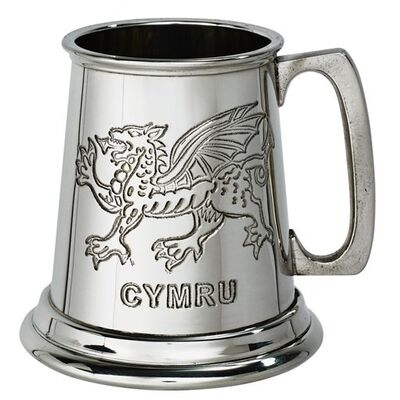 Welsh Dragon Quarter Pint Tankard