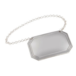 Plain Rectangular Decanter Label
