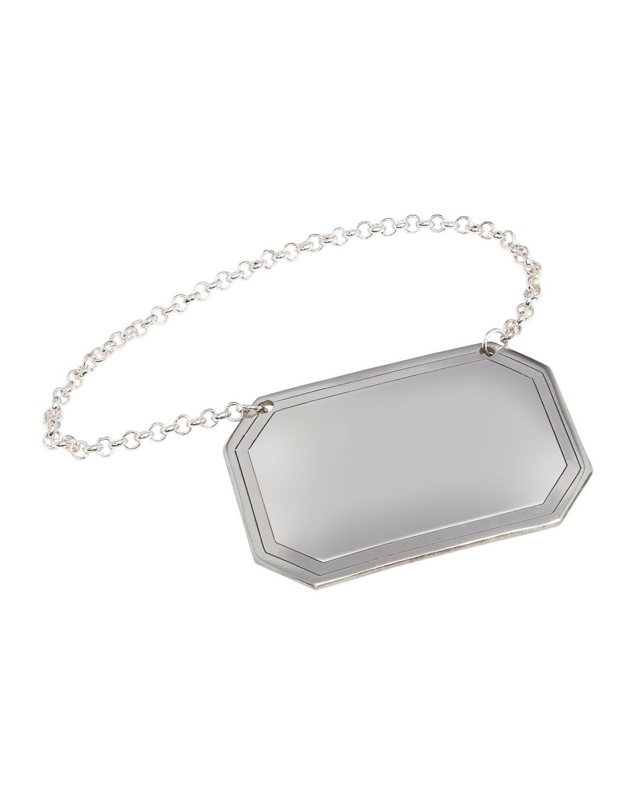 Plain Rectangular Decanter Label
