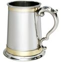 Double Band Monarch Pewter Tankard