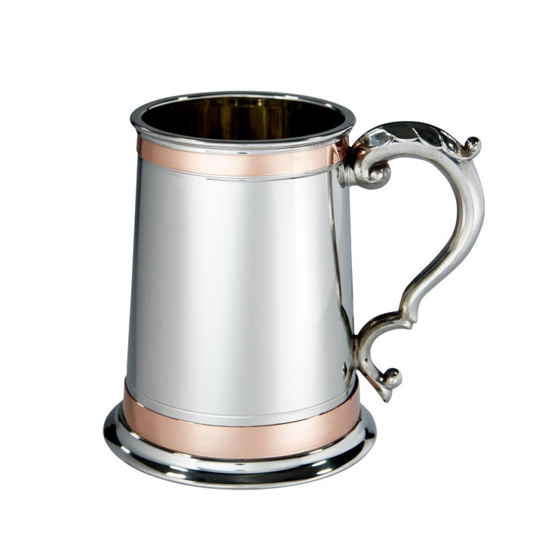 Double Copper Band Monarch Tankard