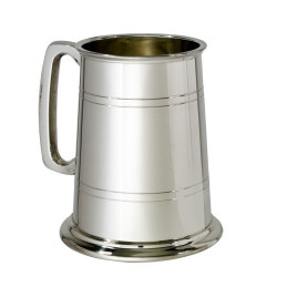 Double Lined Glass Base Tankard