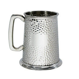 Hammered Pewter Tankard