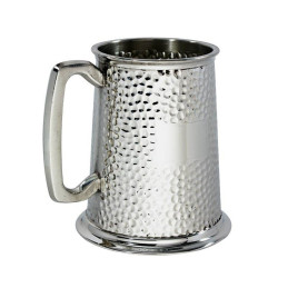 Hammered Pewter Tankard