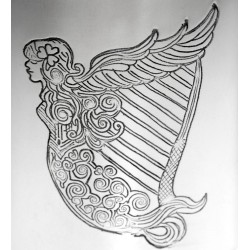 Irish Harp Pewter Tankard