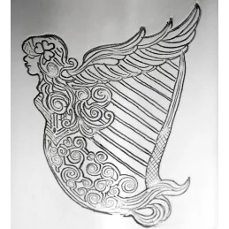 Irish Harp Pewter Tankard