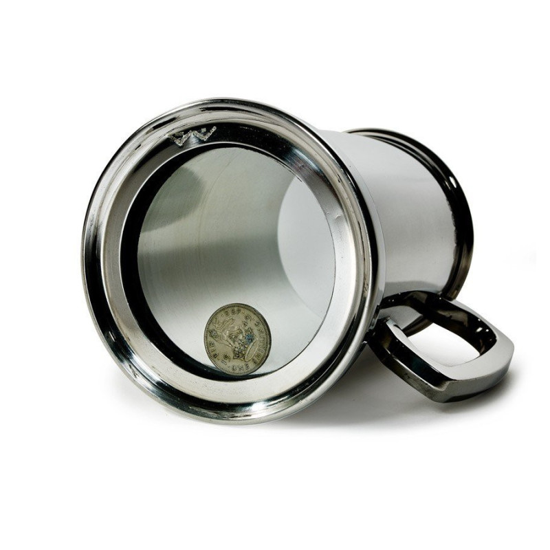 Kings Shilling Tankard with Glass Base