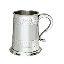Embossed Celtic Bands Tankard