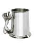 Lion Handle Pewter Tankard