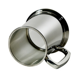 Plain Pewter Tankard With Glass Base