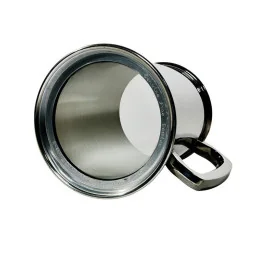 Plain Pewter Tankard With Glass Base