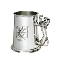 Union Jack Lion Handle Tankard