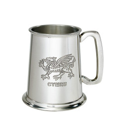 Welsh Dragon Pewter Tankard