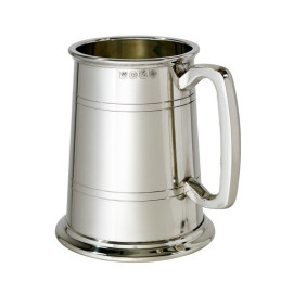 Double Lined Glass Base Tankard