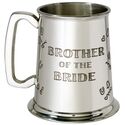 Brother of the Bride Pewter Tankard