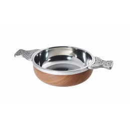 Wood & Pewter Quaich Large